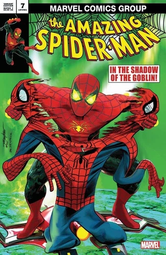 The AMAZING SPIDER-MAN #7 MIKE MAYHEW HOMAGE hobgobling 238 LIMITED to 800 NM+