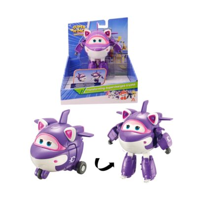Super Wings EU740263 Crystal 5' Supercharged Transforming Character Toys for 3+ 