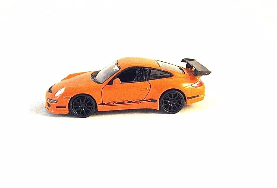 PORSCHE 911 (997) GT3 RS WELLY 1/34 ORANGE DIECAST CAR MODEL, PORSCHE COLLECTION - Image 4 of 4
