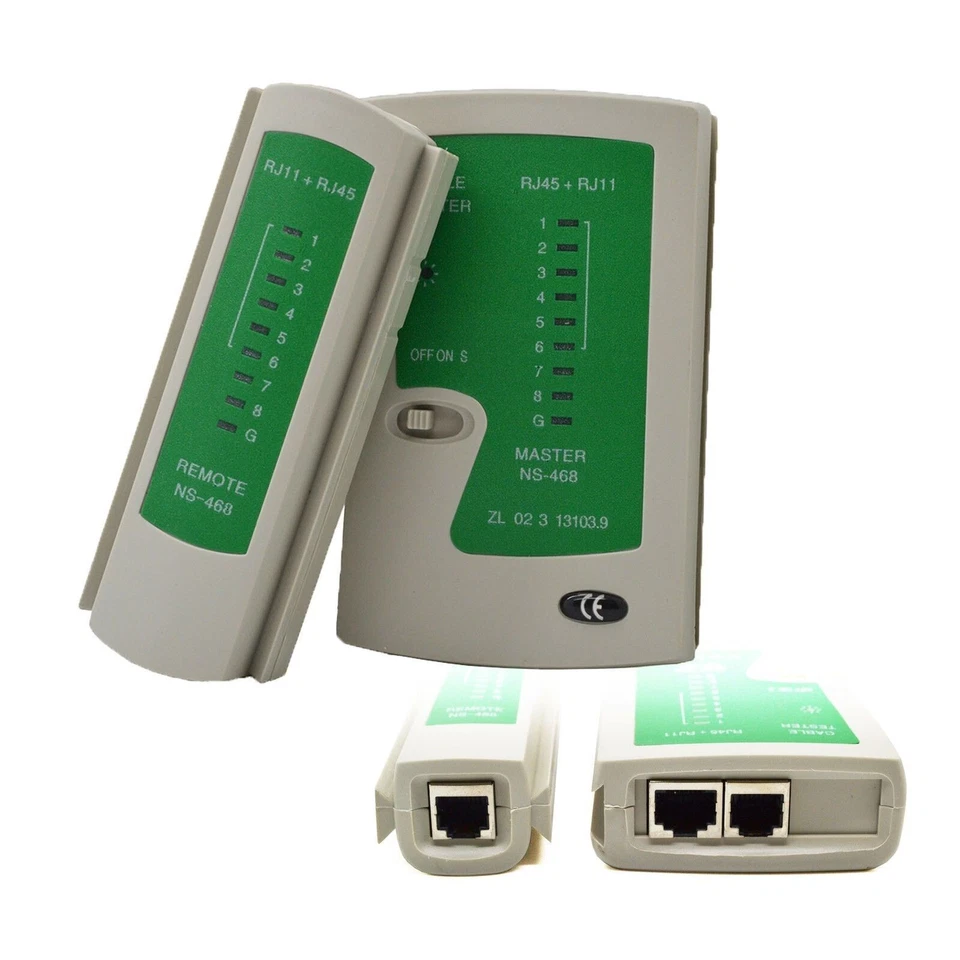 Network LAN Kit Cat5e Cat6 RJ45 RJ11 Cable Tester Cutter Crimper Crimping Tool - Image 4 of 4