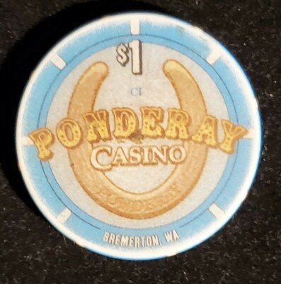 $1. Ponderay Casino Chip - BREMERTON, Washington T5154 | eBay