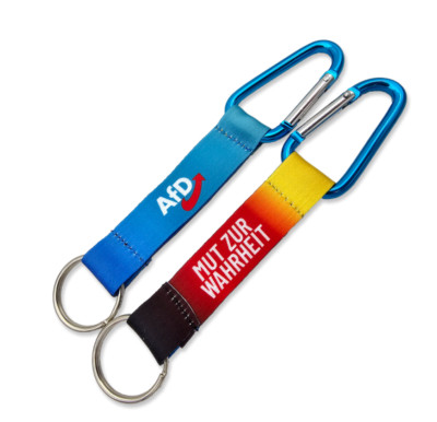 Karabiner-Schlüsselanhänger ''Mut zur Wahrheit'' ''AfD'' BALD WIEDER VERFÜGBAR