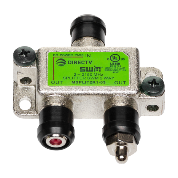 DIRECTV 2way SWM Green Label Splitter Msplit2r1 Swim 2 Way Multi