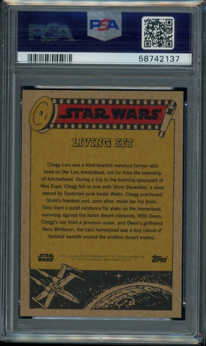 2019 Topps Star Wars Living Set #50 Cliegg Lars PSA 9 Mint SP Card
