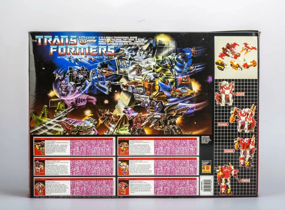 Transformers G1 Computron Scattershot Strafe Afterburner Lightspeed Nosecone Toy - Image 2 of 4