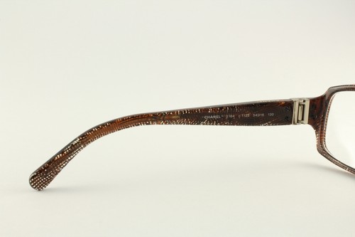 Rare monture de détaillant lunettes authentique Chanel 3164 c.1123 cristal marron tweed 54 mm Italie