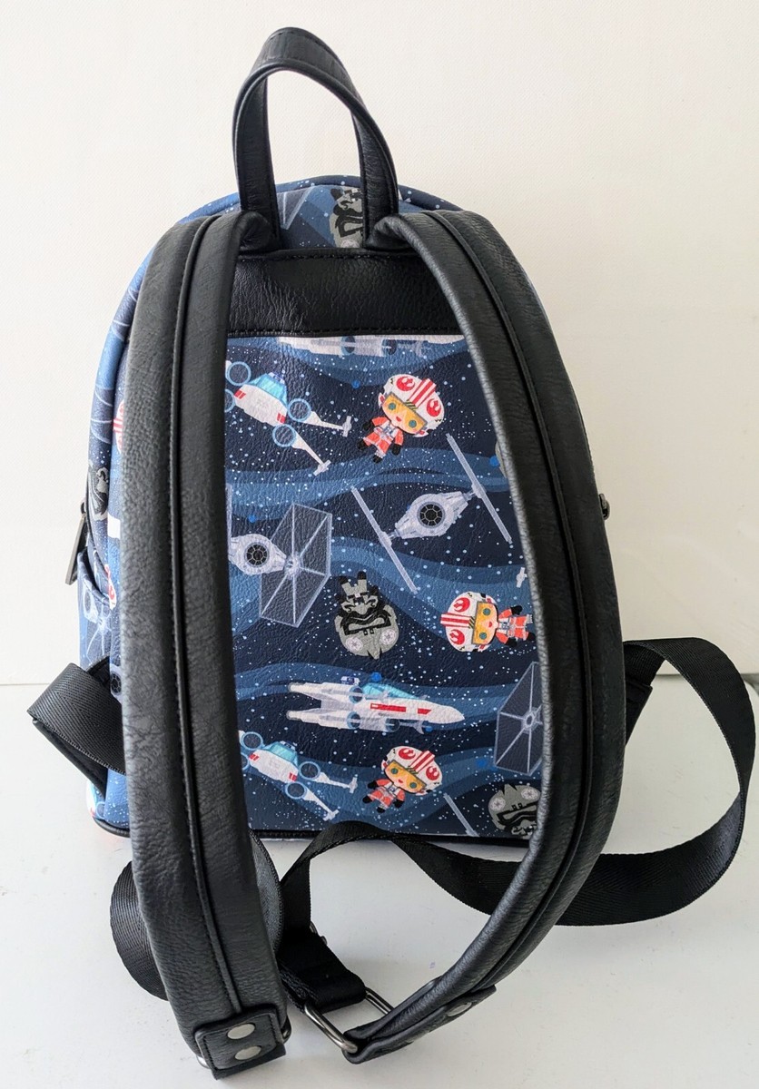 Loungefly Star Wars Chibi Spaceships Mini Backpack X-Wing Tie Fighters Disney Disney Loungefly Star Wars Chibi Mini | Mercari main image 4