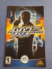 007 Agent Under Fire James Bond PS2 Instruction Manual Only