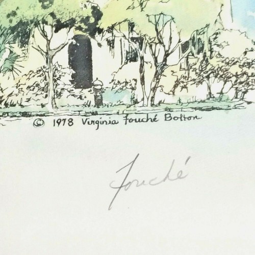 VIRGINIA FOUCHE BOLTON (19292004 South Carolina) RAINBOW ROW