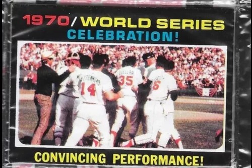 1971 Topps Holiday Baseball Rack Pack World Series, Tommy Reynolds RC & J Laboy - Picture 2 of 12
