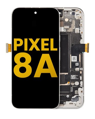 Original Google Pixel 8A OLED Display Touchscreen Digitizer (Fingerprint Sensor)