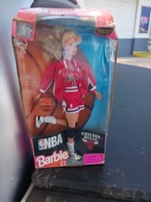 Barbie NBA Chicago Bulls Doll Blonde Hair Blue Eyes 1998 12in Fashion Doll
