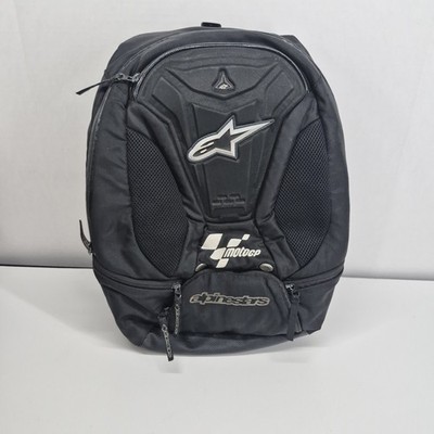 Alpinestars MotoGP Motorcycle Backpack Black Molded Hard Shell Aero Riding Bag