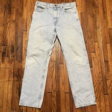 Levi  s 505 Regular Fit Straight Leg Men  s 33x30 Light Blue Denim