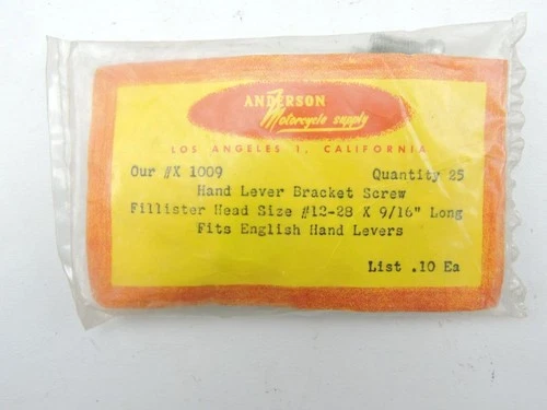 25 NOS Clutch Brake Lever Screws Triumph Norton BSA Royal Enfield Ariel AJS 732