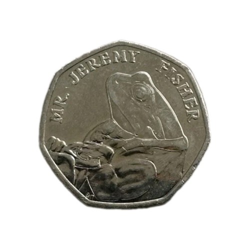 Mr Jeremy Fisher Frog Beatrix Potter 50 Pence Coin 2017 - Picture 1 of 2