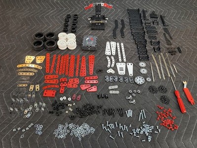 Erector Meccano 25 in 1 Motorized Supercar Building Set Parts Lot Motor Wheels