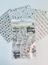 Simon Says Clear Stamps Best-Teas 2288ssc Plus Card Stock 6 x 6 Paper Bundle
