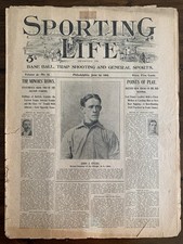 1905 Sporting Life Magazine Johnny Evers Cover Chicago Cubs