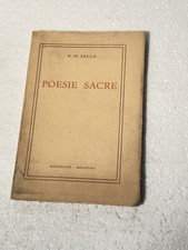POESIE SACRE V. O. LELLA AZZOGUIDI BOLOGNA 1940 VECCHIO LIBRO OLD BOOK