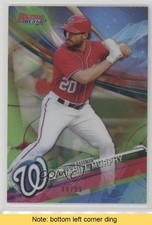 2017 Bowman's Best Green Refractor 99/99 Daniel Murphy #4 READ 0f8