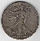 1944 D WALKING LIBERTY HALF-DOLLAR 90% SILVER DENVER.50¢ UNITED STATES