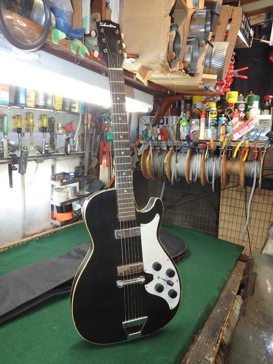 SILVERTONEヴィンテージエレキギター Vintage Silvertone Stratotone 59-65 Guitar Harmony Alden EXC