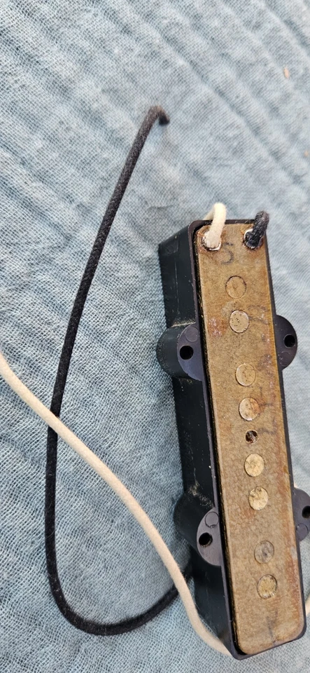 Bajo Fender Jazz 1967 vintage ~cuello~ pastilla fondo gris EE. UU. 1960, ¡con cubierta! Foto 4 de 4