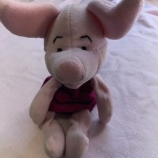 The Disney Store Mini Bean Bag 8  Piglet Plush Toy