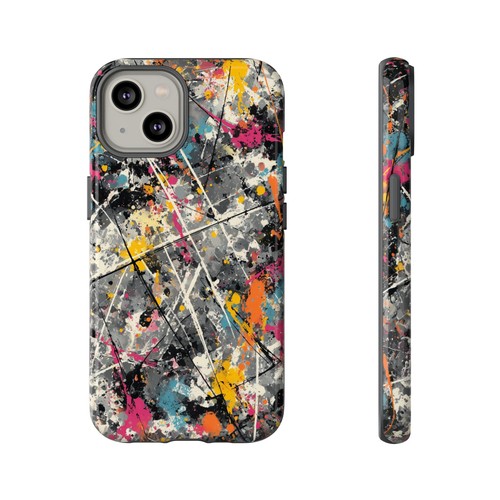 Phone Ink Case for iPhone / Galaxy / Pixel – Urban Color Abstract Splatter Paint - Picture 70 of 257