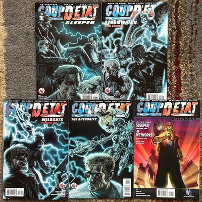all 5 Coup D'etat by Jim Lee, Lee Bermejo Variant Covers Complete 2004 Wildstorm