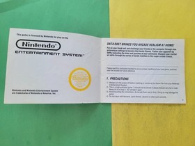 Karate Champ Nintendo NES Manual Only ~ Instruction Booklet