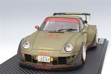 1/18 Ignition Porsche RWB 993 Khaki/WORK Meister M1 Type 18 inch Bronze IG3626
