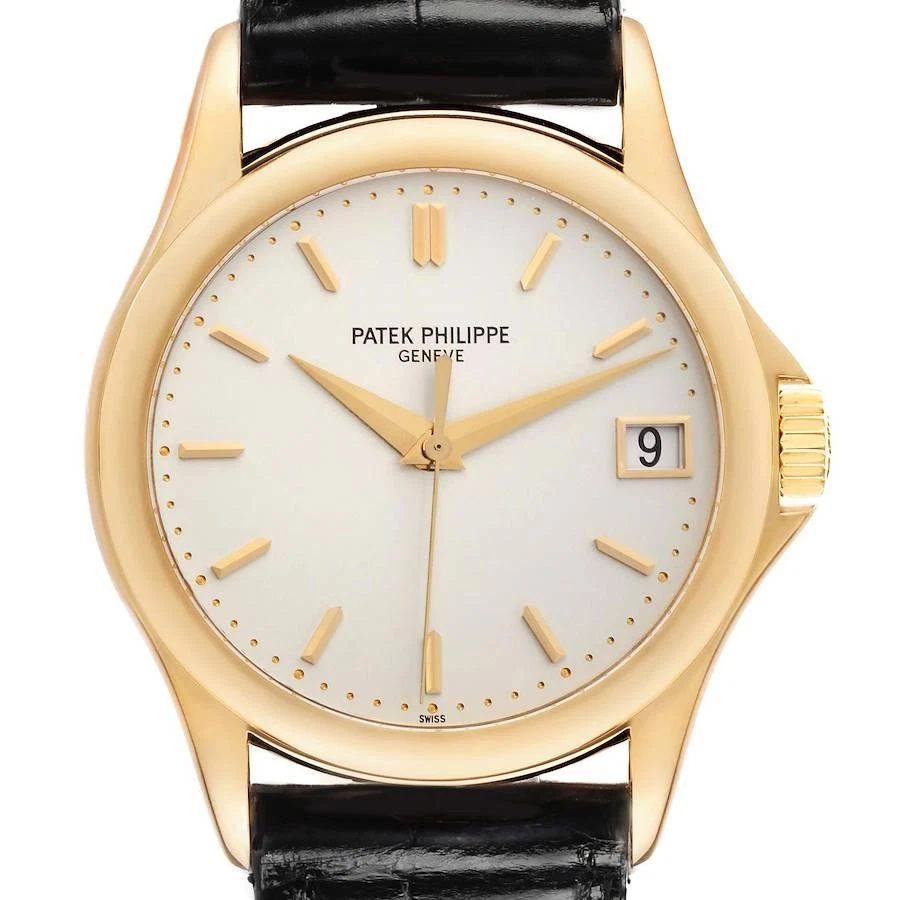 Patek Philippe — Patek Philippe 5107J Calatrava 18K Yellow Gold Ivory Dial Mens Watch