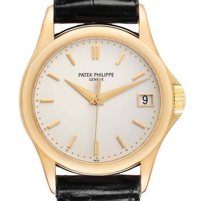 Patek Philippe 5107J Calatrava 18K Yellow Gold Ivory Dial Mens Watch