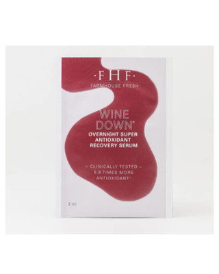 Wine Down Overnight Antioxidant Serum 10 Pack 2 mL each F H F FarmHouse Fresh  