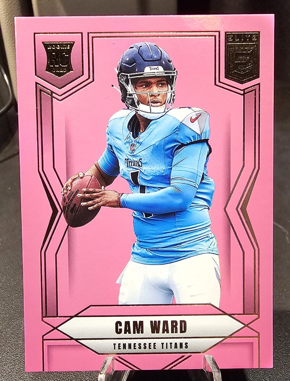 Cam Ward (RC) - 2025 Panini Donruss Elite Pink Parallel #101 - Tennessee Titans