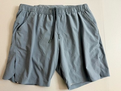 Sigrun Youth Large Athletic Shorts Gray Elastic Waist Drawstring Pockets