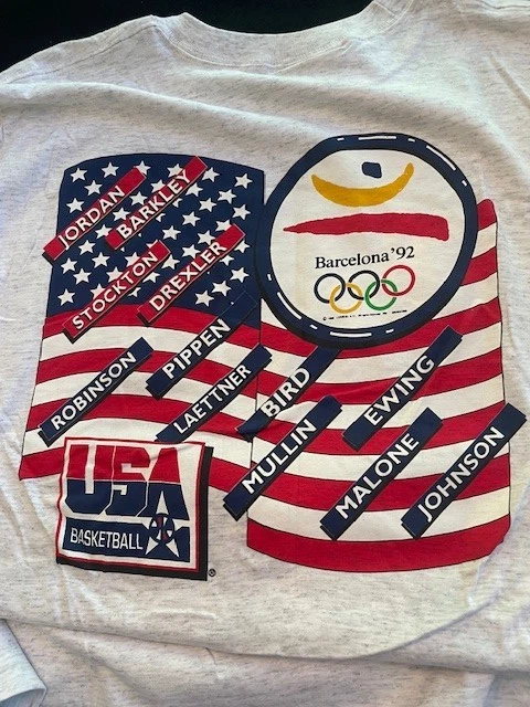 Camiseta Vintage 1992 USA Dream Team Campeones Olímpicos - Talla L - Barcelona ’92 Foto 2 de 4