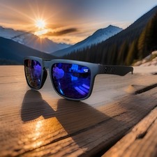 NEW SPY  OPTICS Sunglasses In Black Mirror Blue KEN BLOCK 43 Helm PROMO UV400