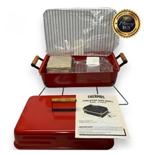 New Vintage Thermos Tabletop Gas Grill 10105RJR Winston Red Tailgate Rare Nos