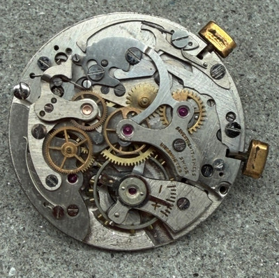 #1815 DEFEKT UHRWERK HANDAUFZUG LANDERON 54 CHRONOGRAPH WERK MOVEMENT TEILESPEND