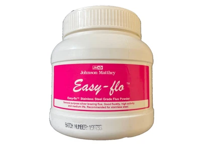 JOHNSON MATTHEY Easy Flo Stainless Steel Flux Powder 250gm Stainless Steel Flux Brazing