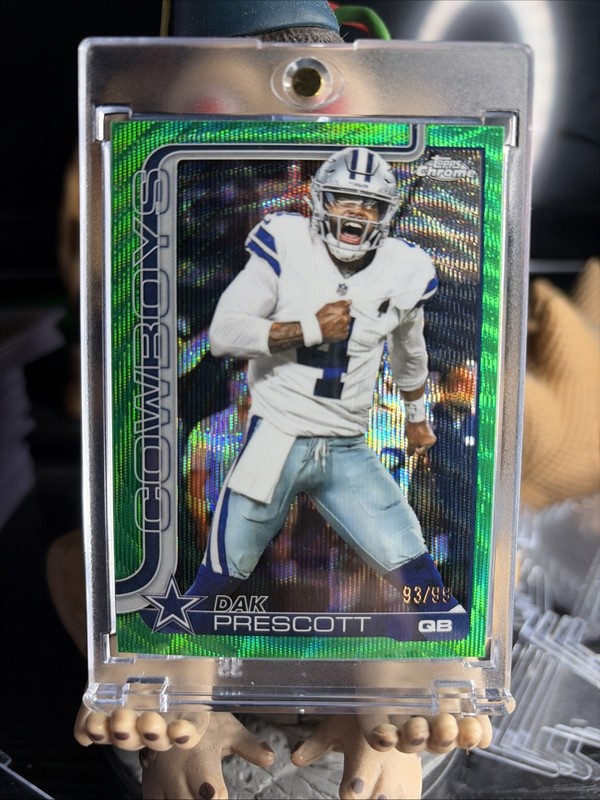 2025 Topps Chrome - Dak Prescott #79 Green Geometric Refractor /99