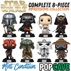 Funko Pop Cave STAR WARS COMPLETE 8-PIECE IMPRESSIONS SET Japanese Samurai Armor
