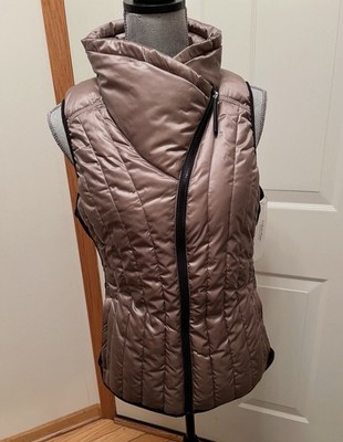 Calvin Klein Performance Puffer Down Vest Metallic  Size M NWT