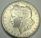 1891- P MORGAN SILVER ONE DOLLAR A31