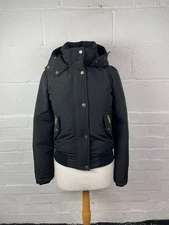 Holland Cooper Black Puffer/Bomber Zip-up Coat - Size Small