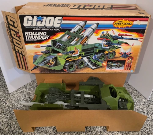 Rolling Thunder 1988 BOX and Core Base G.I. JOE COBRA Original UNUSED RARE Cond