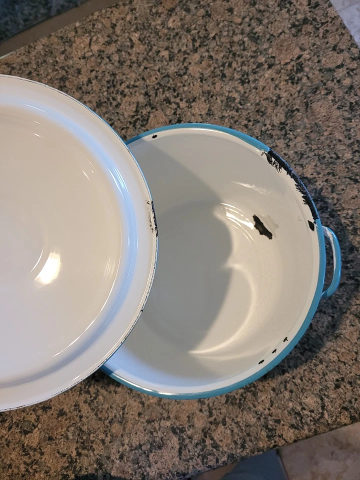 Olla de acero esmaltado de porcelana de Columbian Foto 3 de 4